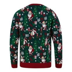 Mens Santa Ho Ho Ho Christmas Jumper -XS-Stock 1A15759F 2.opt