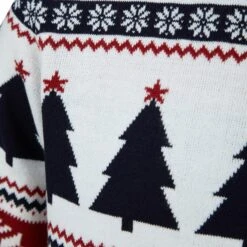 Mens Fair Isle Style Merry Xmas Christmas Jumper -XS-Stock 1A189621A 3.opt