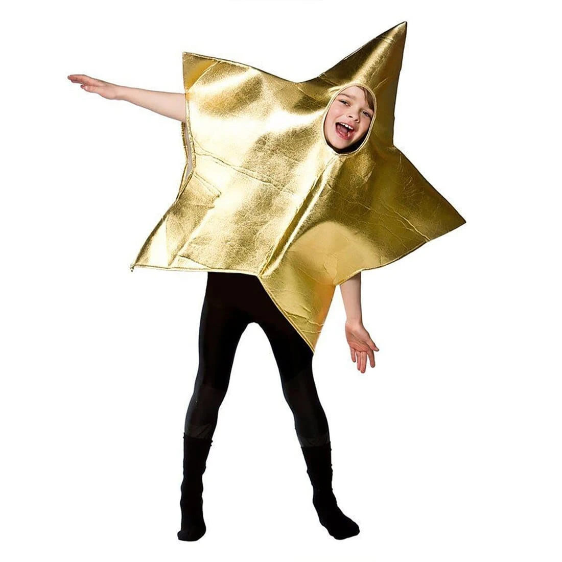 Kids Nativity Play Star Costume Gold Silver Halloween Fancy Dress 1 Kids Nativity Play Star Costume Gold Silver Halloween Fancy Dress