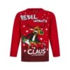 Kids Rebel Without A Claus Christmas Jumper