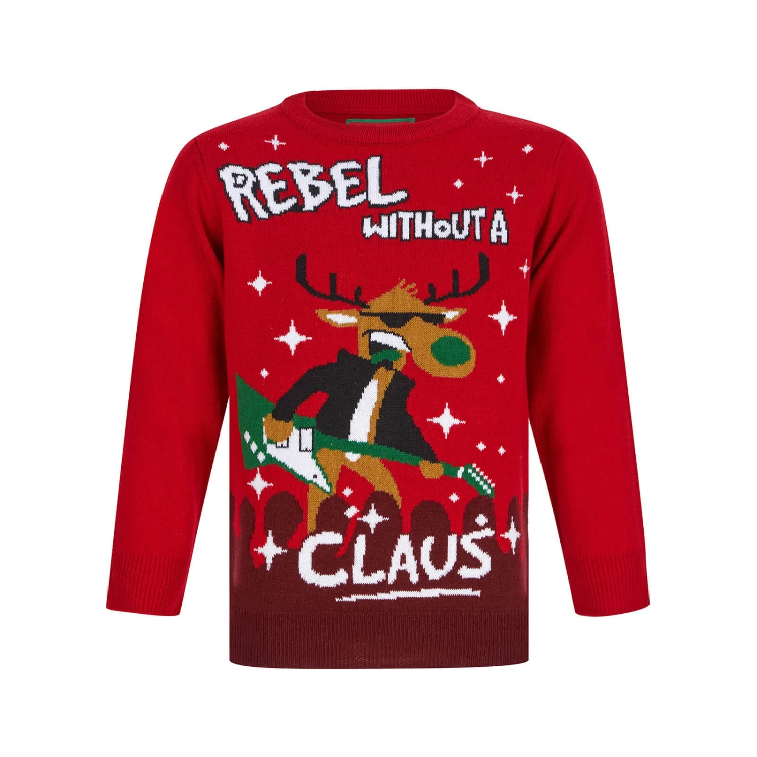 Kids Rebel Without A Claus Christmas Jumper 1 Kids Rebel Without A Claus Christmas Jumper