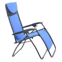 Padded Garden Recliner Relaxer Seat Bright Blue Zero Gravity Chair -XS-Stock 33 81575.1590747785.725.725