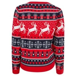 Womens Traditional Reindeer Christmas Jumper -XS-Stock 3A190161F 2.opt