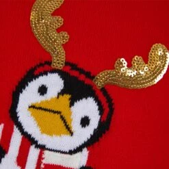 Kids Sequin Reindeer Penguin Christmas Jumper 11 Kids Sequin Reindeer Penguin Christmas Jumper -XS-Stock 4A190261F 3.opt