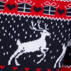 Kids Reindeer Traditional Pattern Christmas Jumper -XS-Stock 4A190311F 3.opt