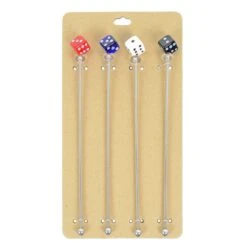Set Of 4 Swizzle Sticks Cocktail Stirrers Stainless Steel -XS-Stock 57153c95 7c01 46f2 9e4c 3c81ab77d663
