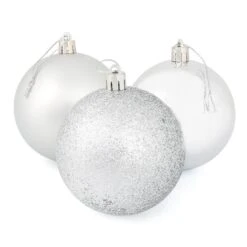 9 X 8cm Christmas Tree Baubles Matte Glitter Mirrored Styles 11 9 X 8cm Christmas Tree Baubles Matte Glitter Mirrored Styles -XS-Stock 6220410b 8f78 41d6 8bd8 2b9935143251