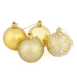 16 X 6cm Christmas Tree Baubles Swirl Matte Glitter Mirrored -XS-Stock 971e92ee 97d5 43f0 be98 2d1a254fe16b