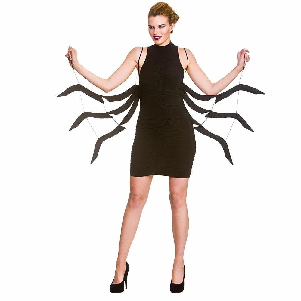 Spider Legs Adults Black Widow Fancy Dress Halloween 1 Spider Legs Adults Black Widow Fancy Dress Halloween
