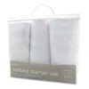 Elli & Raff 3 Piece Cotbed Starter Set Fitted Sheet & Blankets White
