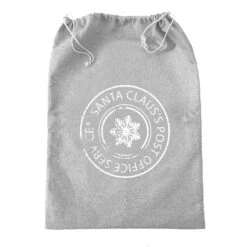 Santa Sack Christmas Presents Bag Red Grey 50x70cm -XS-Stock BEAXMA141171 F