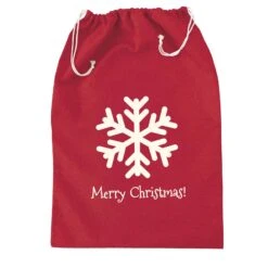 Santa Sack Christmas Presents Bag Red Grey 50x70cm -XS-Stock BEAXMA141171 H