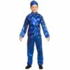 Chinese Boy Fancy Dress Costume Blue Mandarin Halloween
