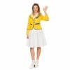 Womens Holiday Camp Costume Fancy Dress Hi De Hi Yellowcoat