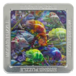 3D Picture Magna Puzzle Square Magnetic Tiles 16 Piece Tin 15cm -XS-Stock GBC21201 opt