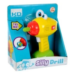 Silly Drill Toy Tool Funny Sounds Push Nose Spinning Bit
