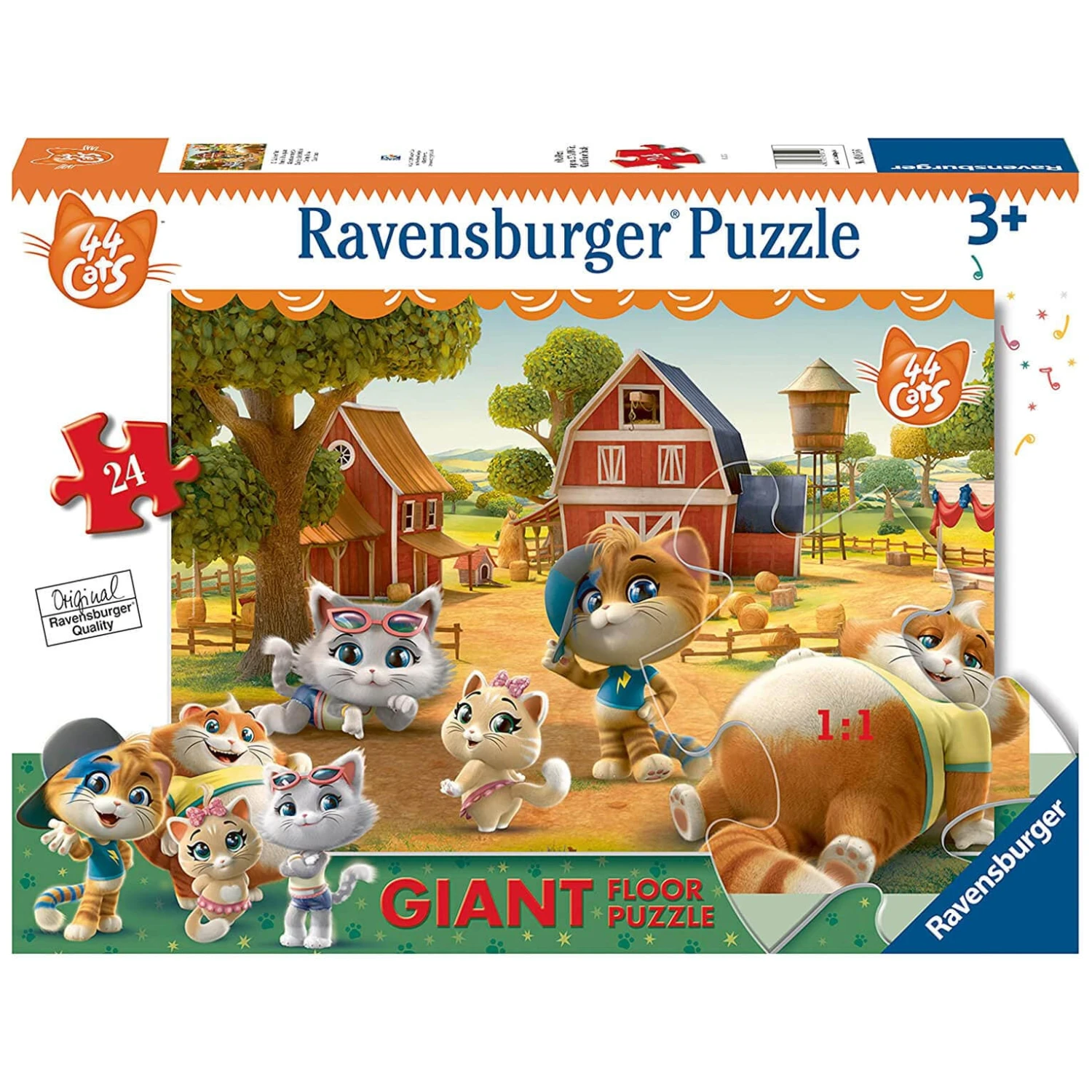 44 Cats Giant Floor Puzzle Ravensburger Jigsaw 24 Pieces Age 3+ 1 44 Cats Giant Floor Puzzle Ravensburger Jigsaw 24 Pieces Age 3+