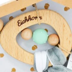 Eichhorn Baby Pure Pram Chain Clip On Beads Bells Wooden Toy -XS-Stock GRA100005705 6406 5 opt