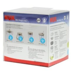 NUK Mini Magic Cup 160ml Spillproof Lid Drinking Rim 2 Handles -XS-Stock GRA10225014 6193 A 3 opt
