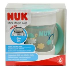 NUK Mini Magic Cup 160ml Spillproof Lid Drinking Rim 2 Handles -XS-Stock GRA10225014 6193 B 1 opt