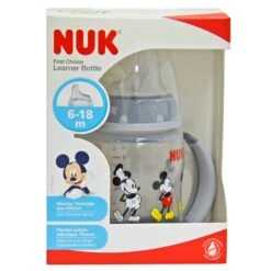NUK Learner Bottle 150ml Spillproof Silicone Spout 2 Handles