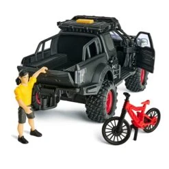 Dickie Toys Downhill Racing Set Ford Raptor Lights Sounds Bike -XS-Stock GRA203834006 6474 3 opt