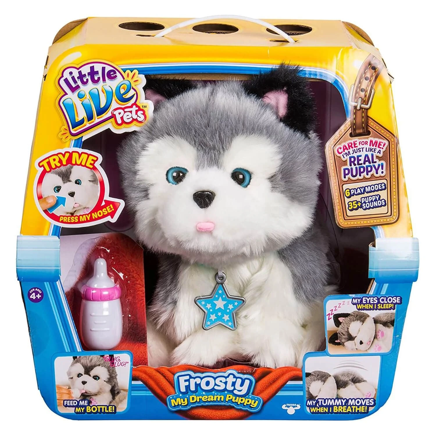 Frosty My Dream Puppy Husky Interactive Pet 35+ Sounds 22cm 1 Frosty My Dream Puppy Husky Interactive Pet 35+ Sounds 22cm