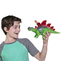 Robo Alive Dino Wars Stegosaurus Light Up Moving Roars 30cm -XS-Stock GRA38422 6460 5 opt