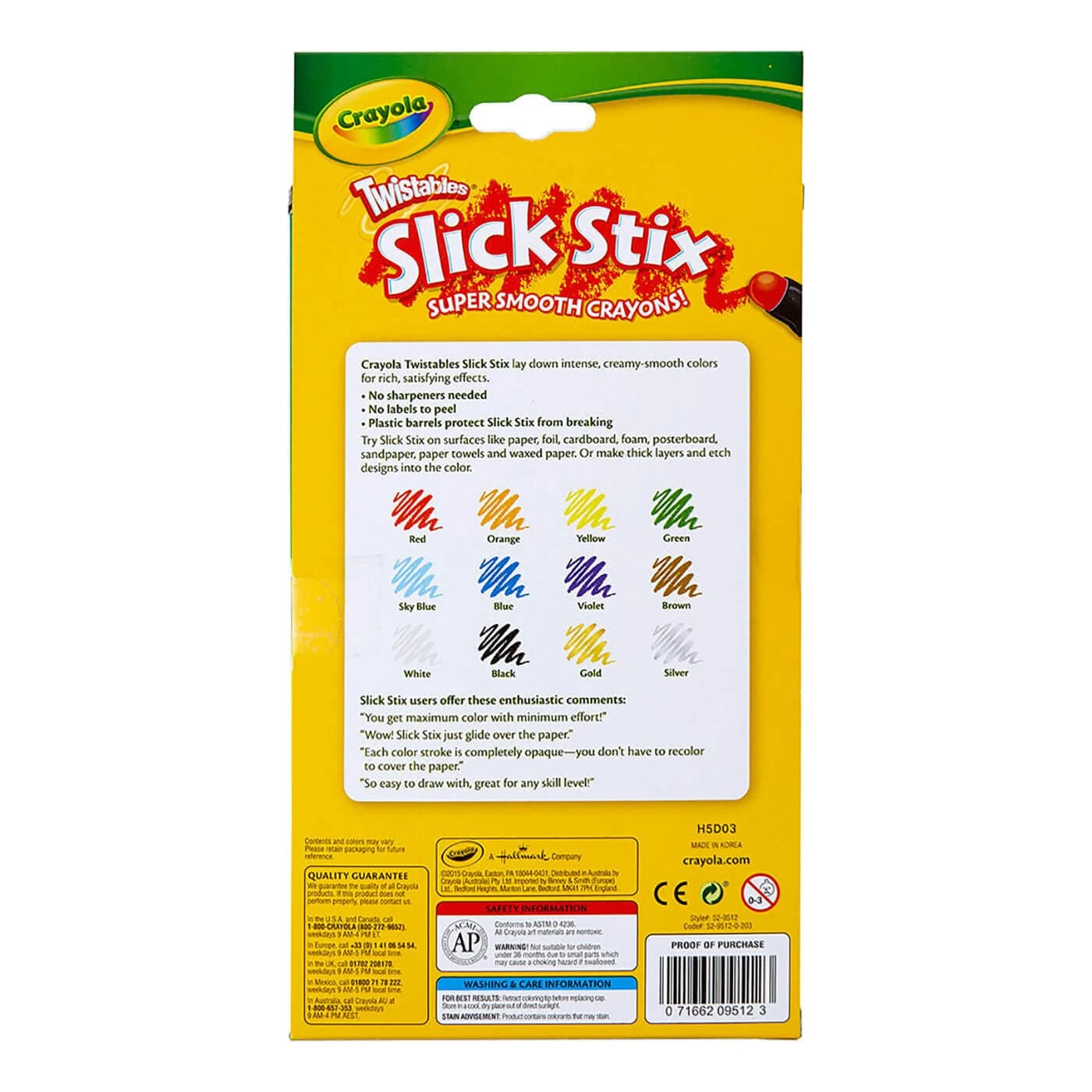 Crayola 12 Pack Twistables Slick Stix Crayons Colour Fun Art 2 Crayola 12 Pack Twistables Slick Stix Crayons Colour Fun Art - Image 2