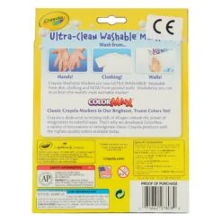 Crayola Ultra Clean Washable Markers Colour Max 8 Pack -XS-Stock GRA58 7808 5993 2 opt