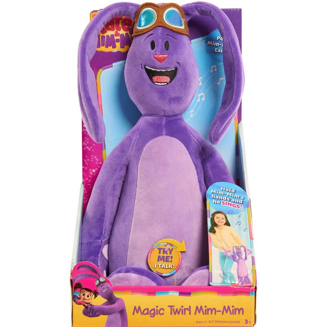 Kate & Mim-Mim Magic Twirl Soft Bunny Talk Sing Pose Large 1 Kate & Mim-Mim Magic Twirl Soft Bunny Talk Sing Pose Large