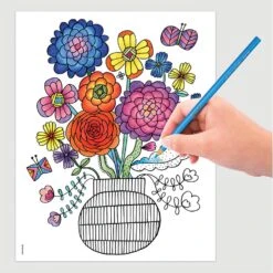 Crayola Folk Art Escapes Colouring Book Hallmark Artist 80 Pages -XS-Stock GRA99 2020 6203 3 opt