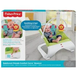 Fisher Price Curve Bouncer Seat Baby Soothe Comfort Entertain -XS-Stock GRACJJ79 5911 959C 3 opt