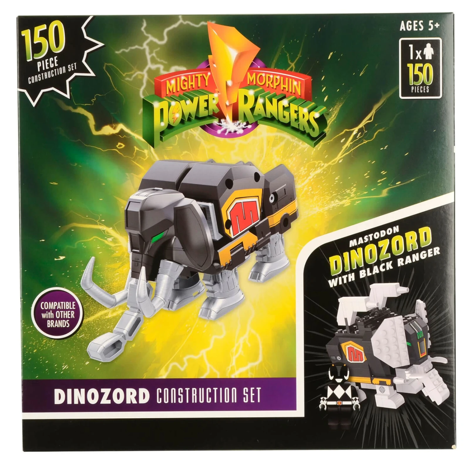 Power Rangers Dinozord Construction Set With Figure 150+ Pieces 1 Power Rangers Dinozord Construction Set With Figure 150+ Pieces