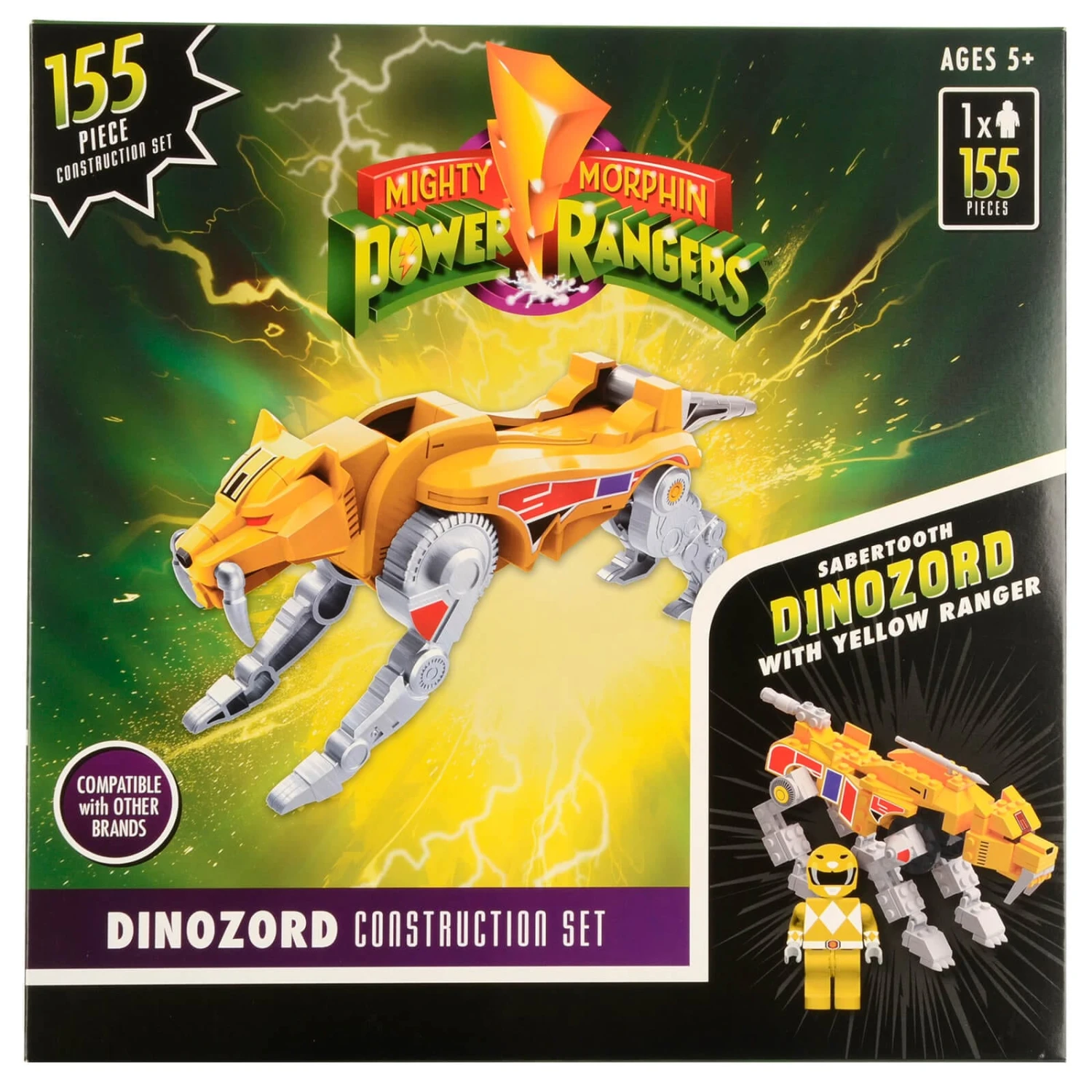 Power Rangers Dinozord Construction Set With Figure 150+ Pieces 2 Power Rangers Dinozord Construction Set With Figure 150+ Pieces - Image 2