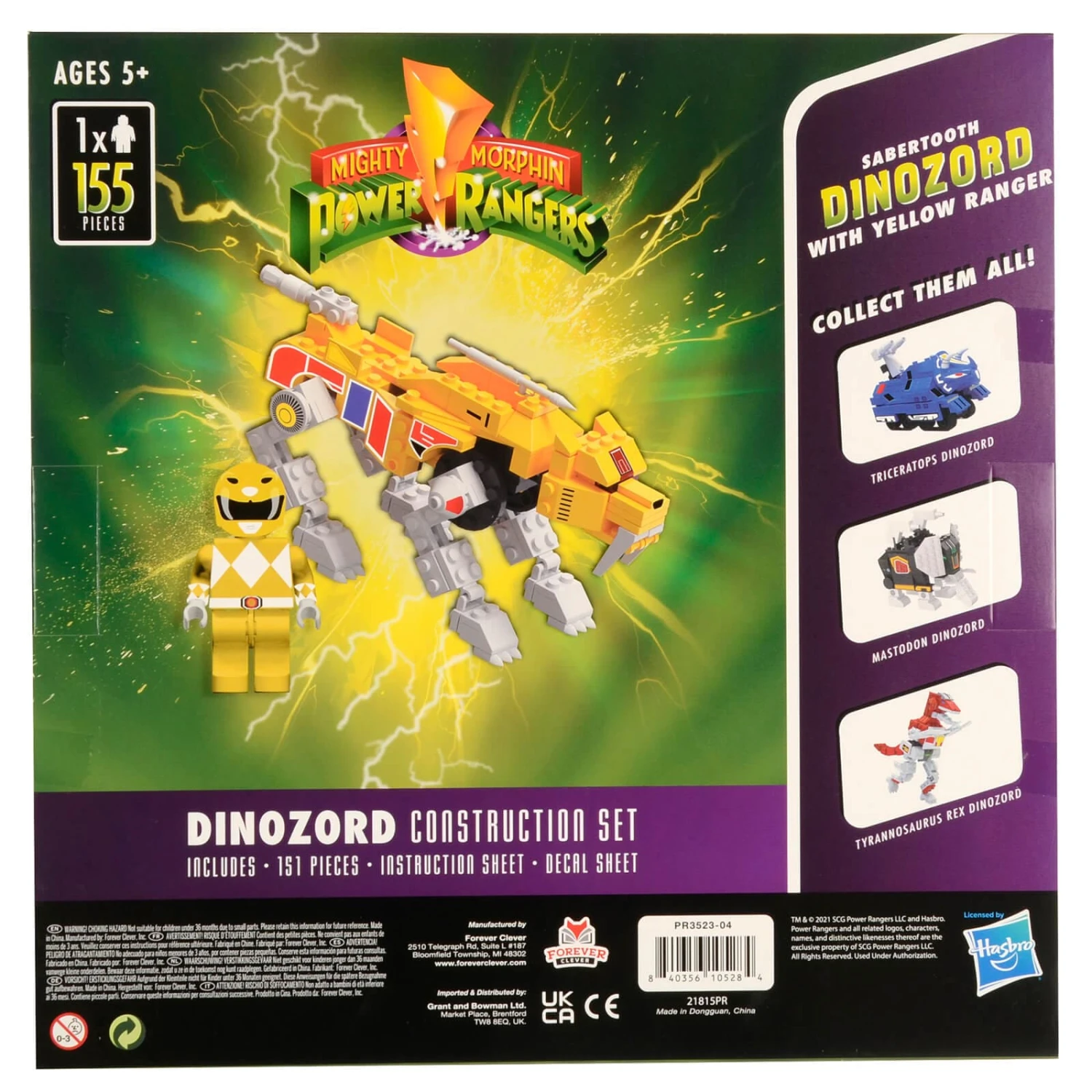 Power Rangers Dinozord Construction Set With Figure 150+ Pieces 6 Power Rangers Dinozord Construction Set With Figure 150+ Pieces - Image 6