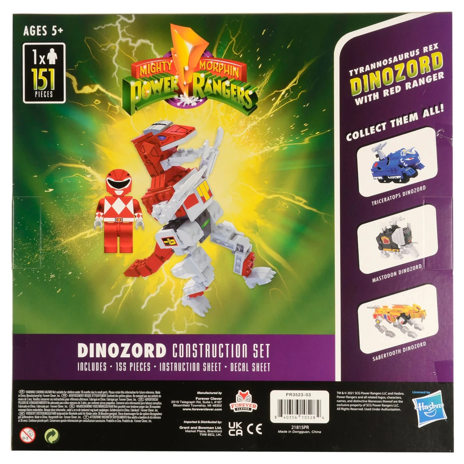 Power Rangers Dinozord Construction Set With Figure 150+ Pieces 7 Power Rangers Dinozord Construction Set With Figure 150+ Pieces - Image 7