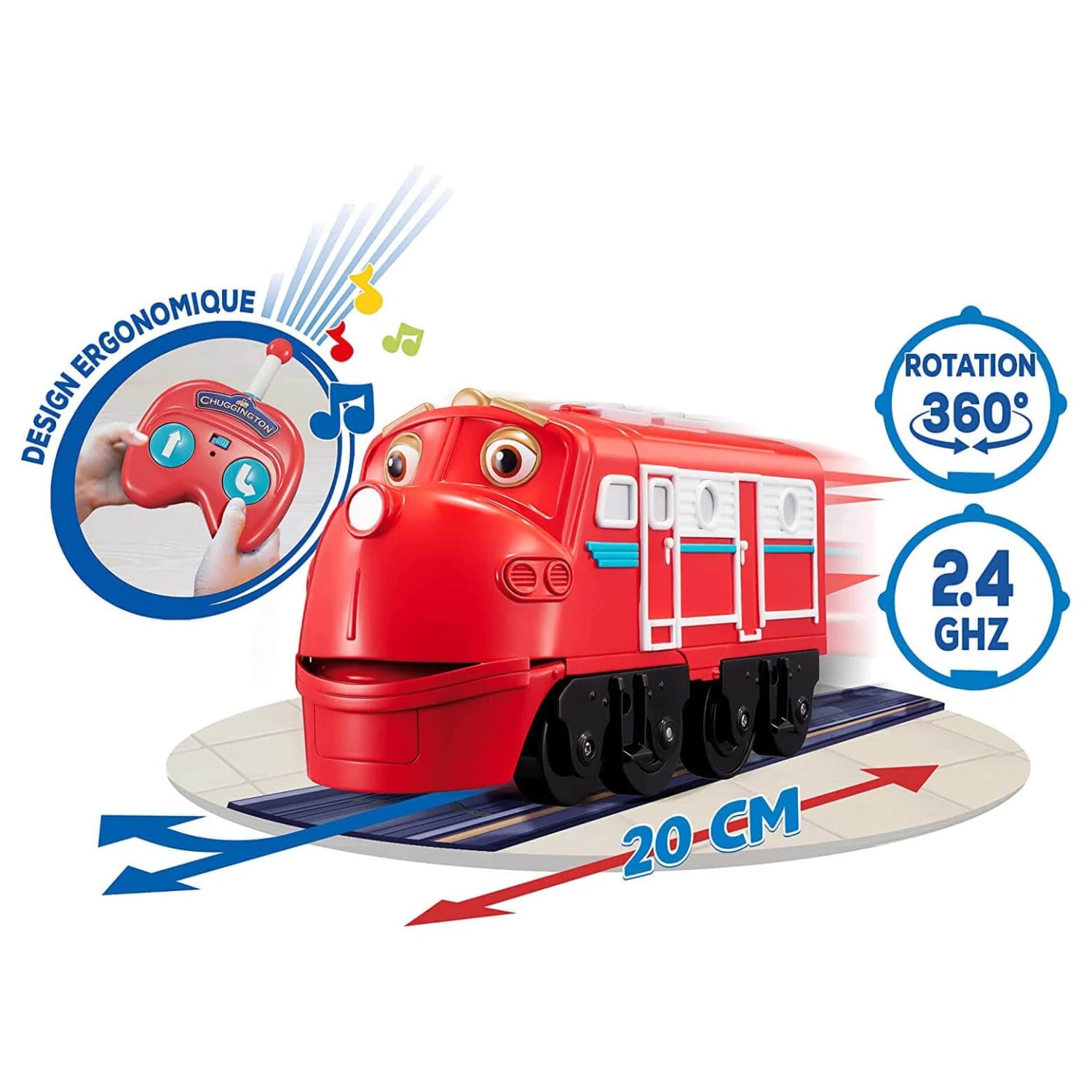 Chuggington Remote Control Wilson Train Engine Sounds Music 20cm 3 Chuggington Remote Control Wilson Train Engine Sounds Music 20cm - Image 3