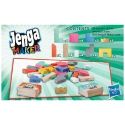 Hasbro Jenga Maker Family Game Build Race 28 Wooden Blocks Age 8+ -XS-Stock GRAF4528 6358 1020 6 opt