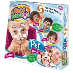 Face Paintoos Pack 5 Tattoos Designs Fancy Dress Fun Art -XS-Stock GRAFP002 6119 1 opt