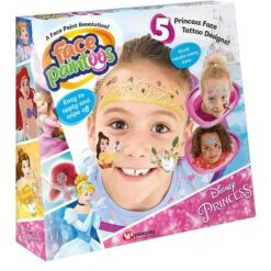Face Paintoos Pack 5 Tattoos Designs Fancy Dress Fun Art -XS-Stock GRAFP202 6119 1 opt