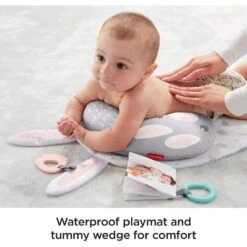Fisher Price Baby Bunny Massage Set Soothing Fun Mat Teether -XS-Stock GRAGJD32 5959 9643 3 opt