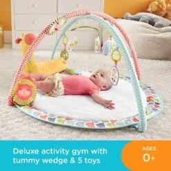 Fisher Price Go Wild Gym & Giraffe Wedge Mat Music Light -XS-Stock GRAGMG07 5960 9655 3 opt