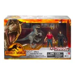 Jurassic World Extreme Damage Owen & Velociraptor Pursuit Pack