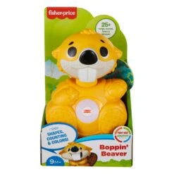 Fisher Price Boppin Beaver Interactive Toy 25+ Sounds Phrases