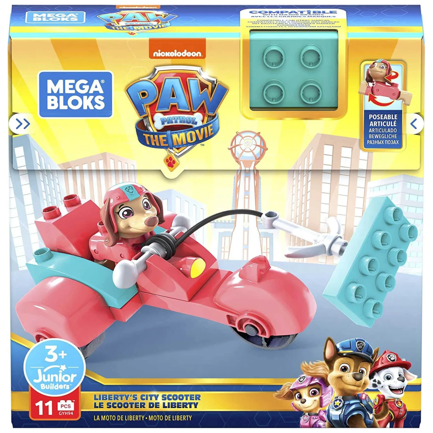Mega Bloks Paw Patrol Vehicle Building Set With Figure Age 3+ 1 Mega Bloks Paw Patrol Vehicle Building Set With Figure Age 3+