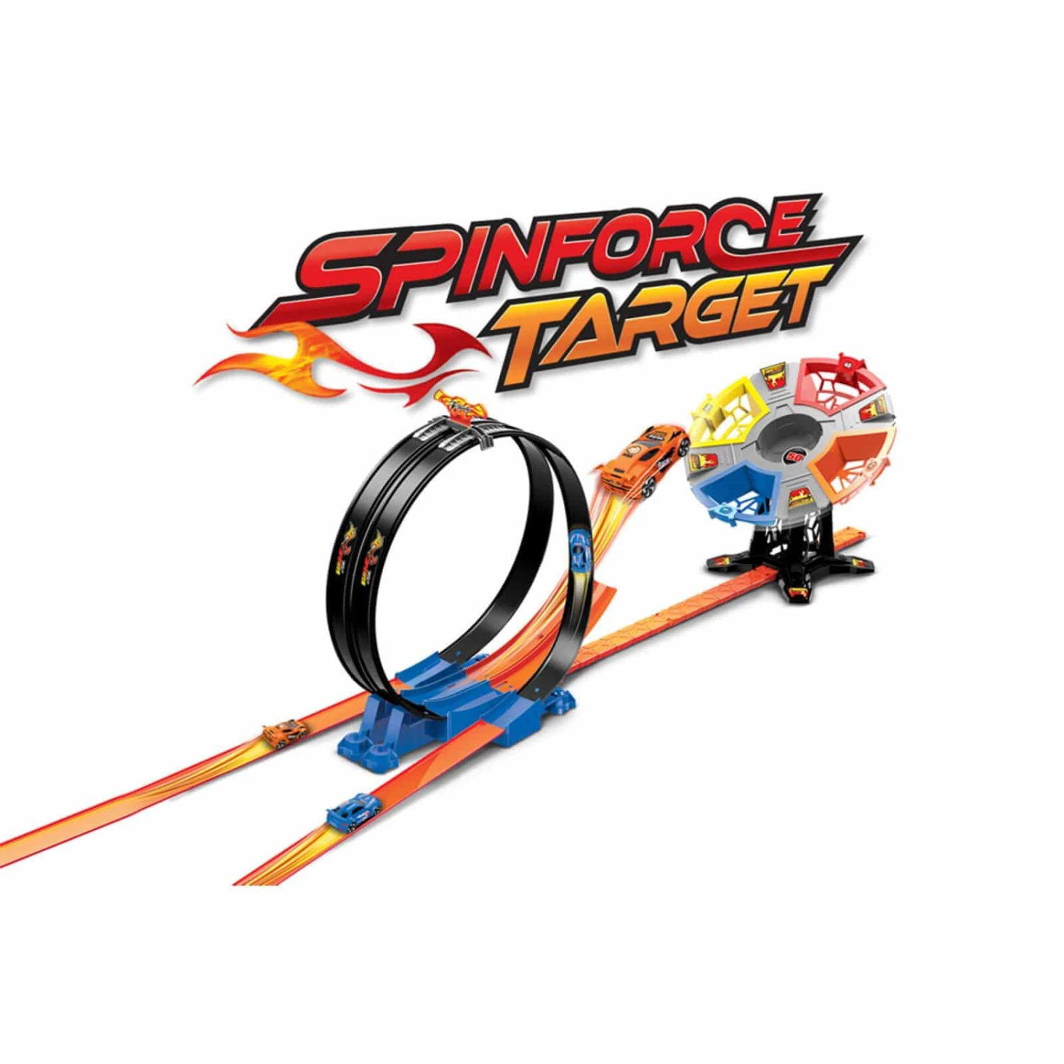 Spinforce Target High Speed Car Racing Track Game Set 33 Pc 2 Spinforce Target High Speed Car Racing Track Game Set 33 Pc - Image 2