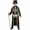 Childs Day Of The Dead Skeleton Halloween Fancy Dress Costume