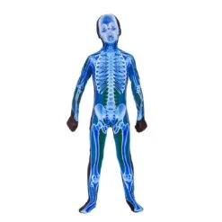 Childs X- Ray Skinz Skeleton Body Suit Fancy Dress Costume