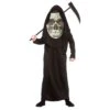 Kids Giant Skull Reaper Death Fancy Dress Costume Halloween